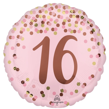Folienballon - Pretty Pink 16th Birthday