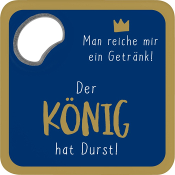 sheepworld - König - Untersetzer mit Flaschenöffner