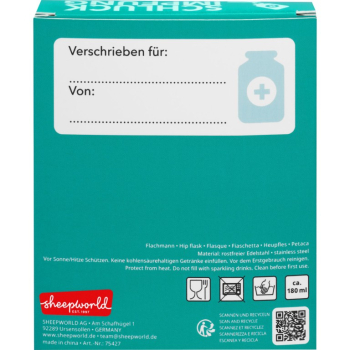 Preview: sheepworld Schluckimpfung - Flachmann