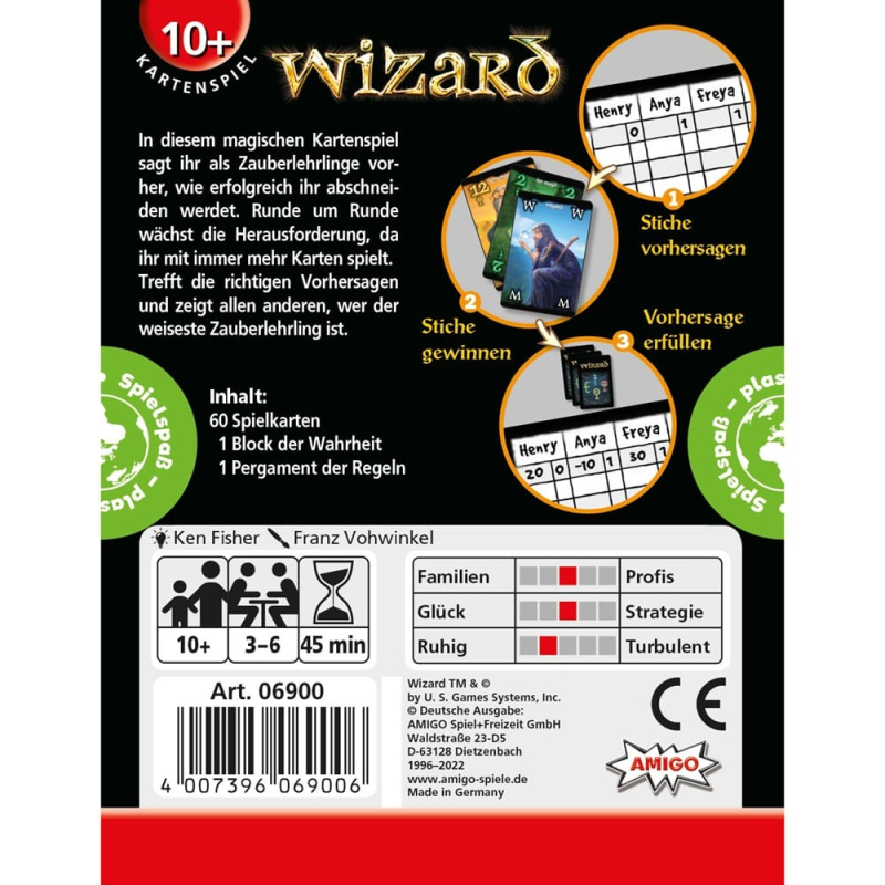 Wizard Kartenspiel Rückseite