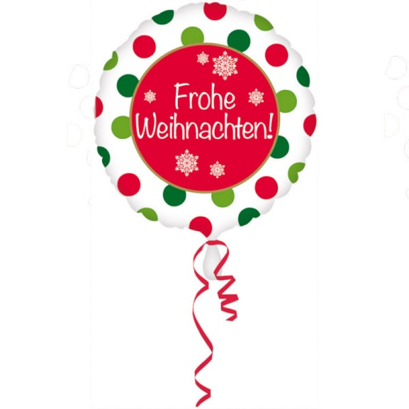 Folienballon Frohe Weihnachten