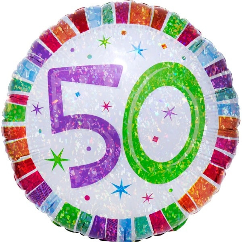 Folienballon 50 Geburtstag Radiant