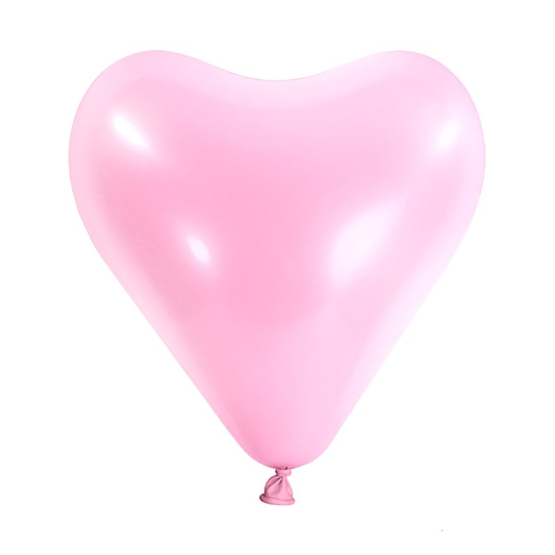 Luftballon Herz rosa