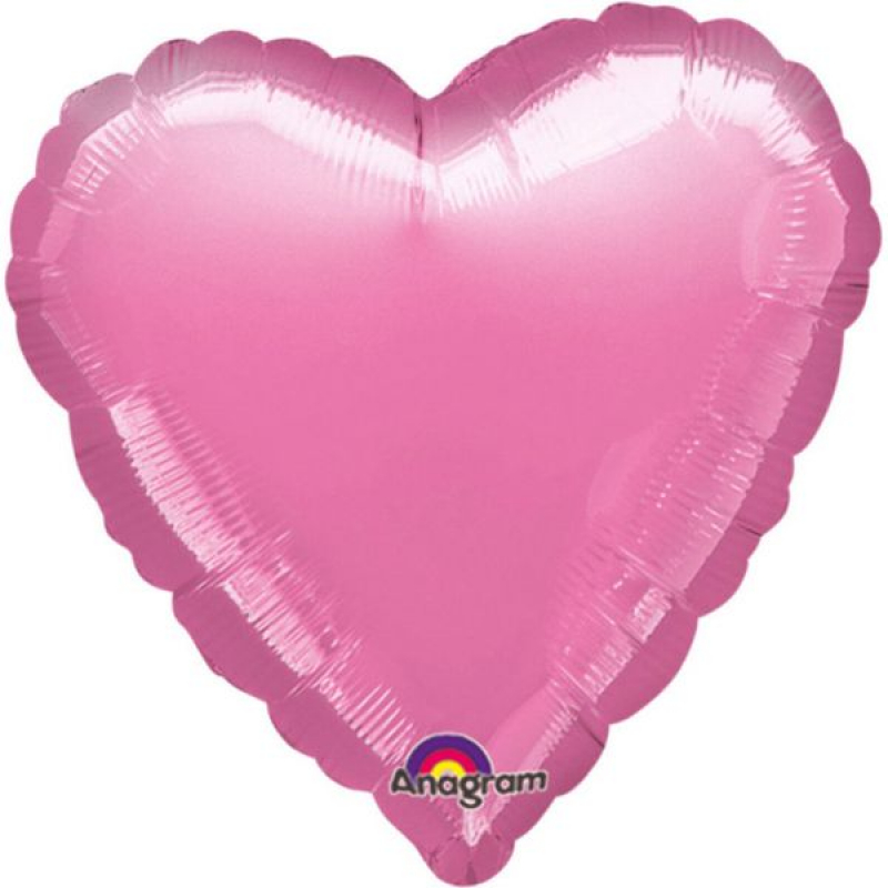 Folienballon Herz pink pastell