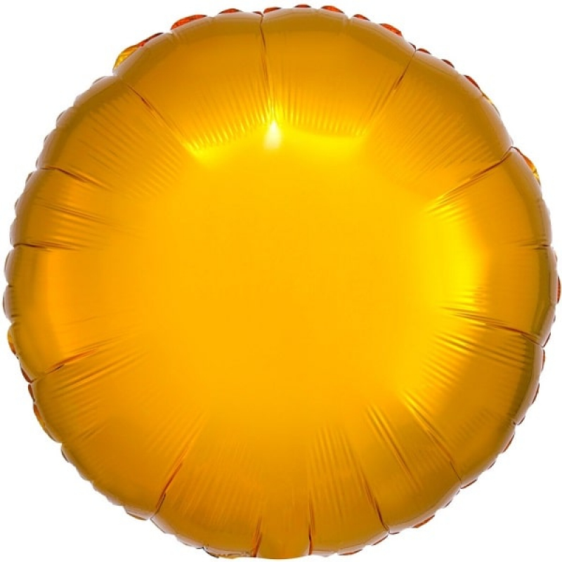 Folienballon rund gold
