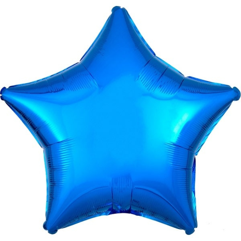 Folienballon Stern blau