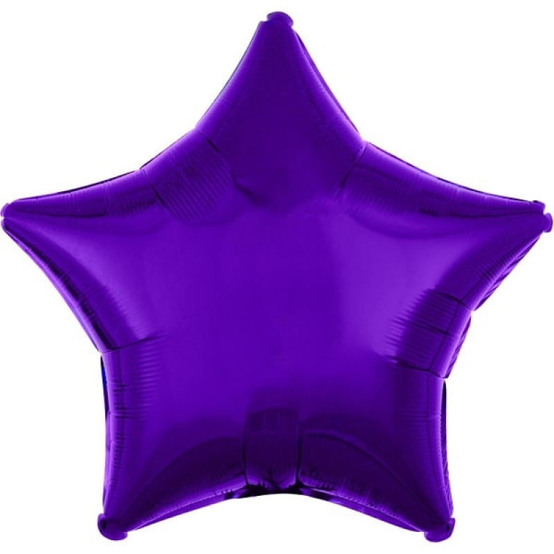 Folienballon Stern lila