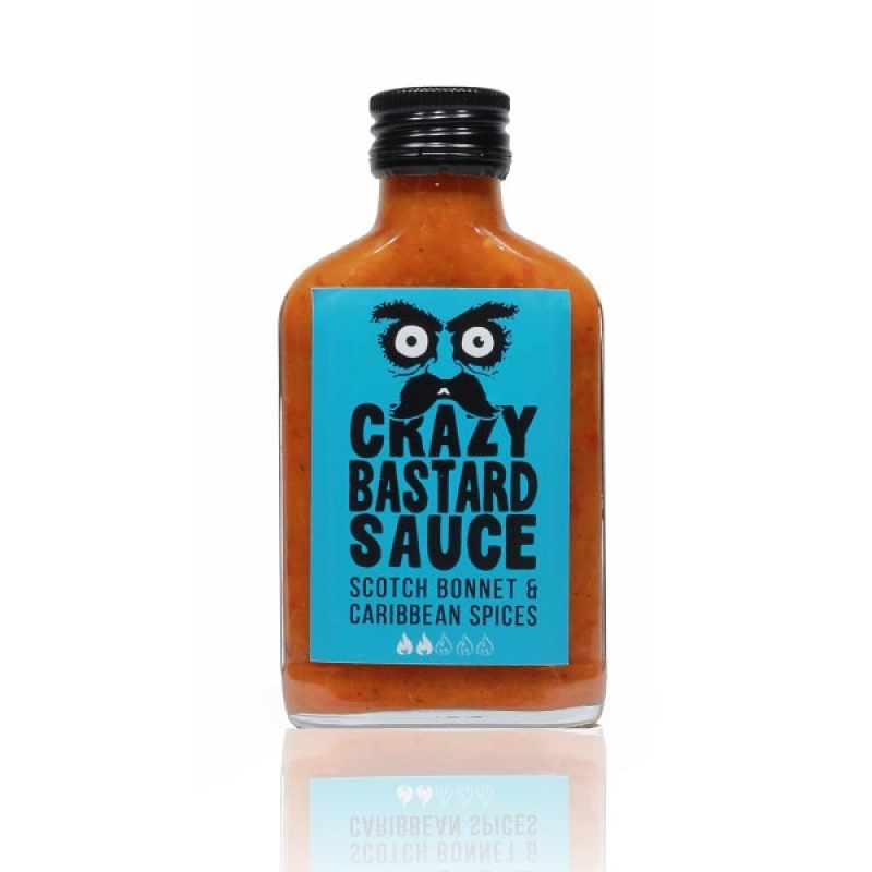 Crazy Bastard Sauce  Scotch Bonnet & Caribbean Spices Soße
