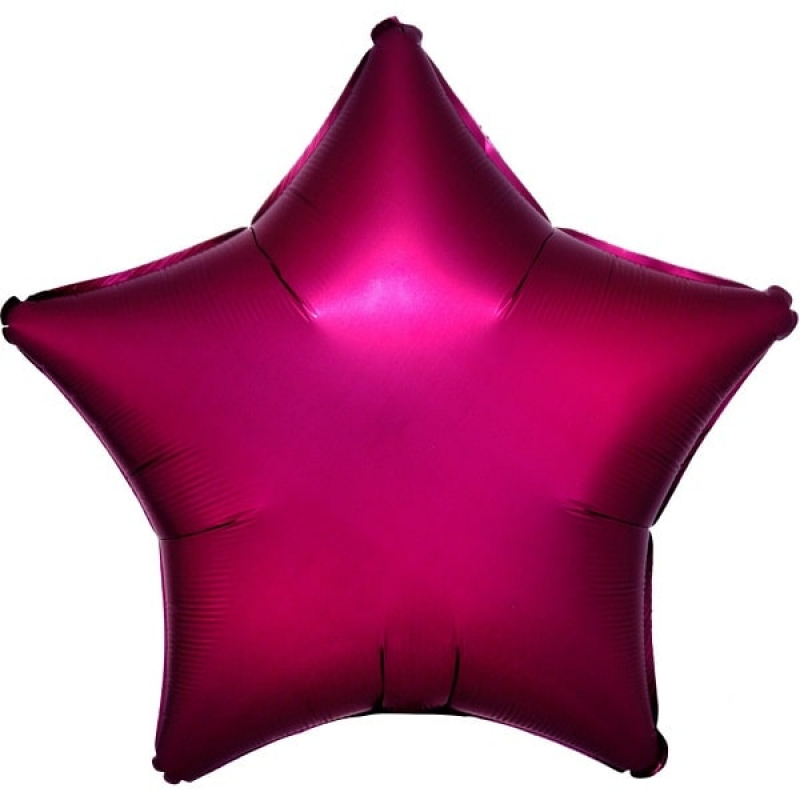Folienballon Stern Satin pink