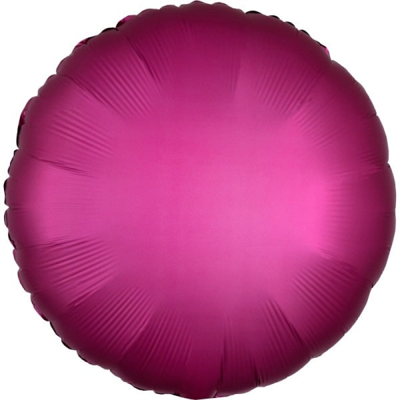 Folienballon Rund Satin pink Pomegranate
