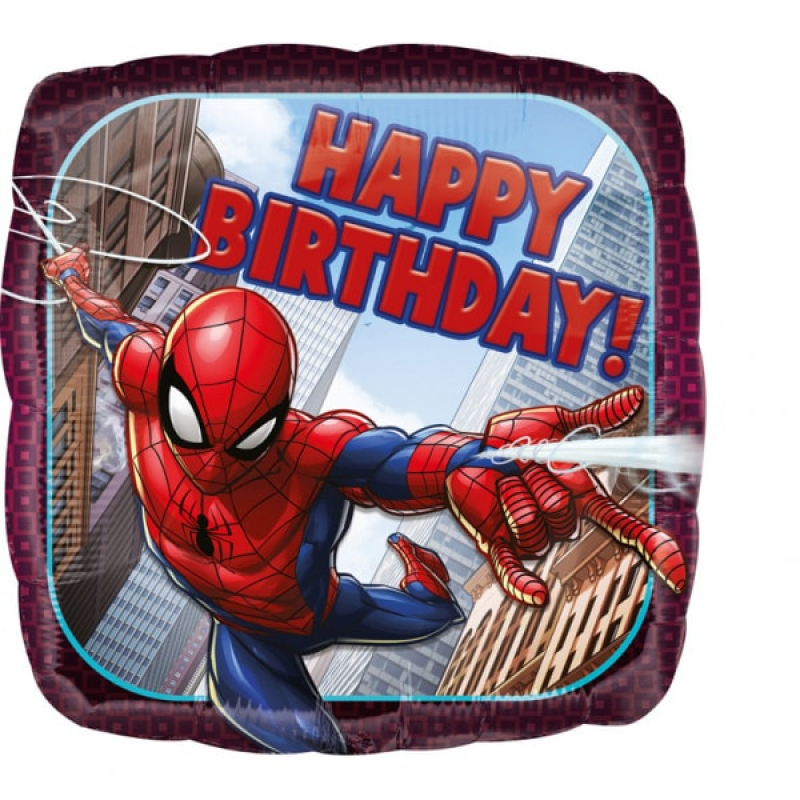 Folienballon Happy Birthday Marvel Spiderman