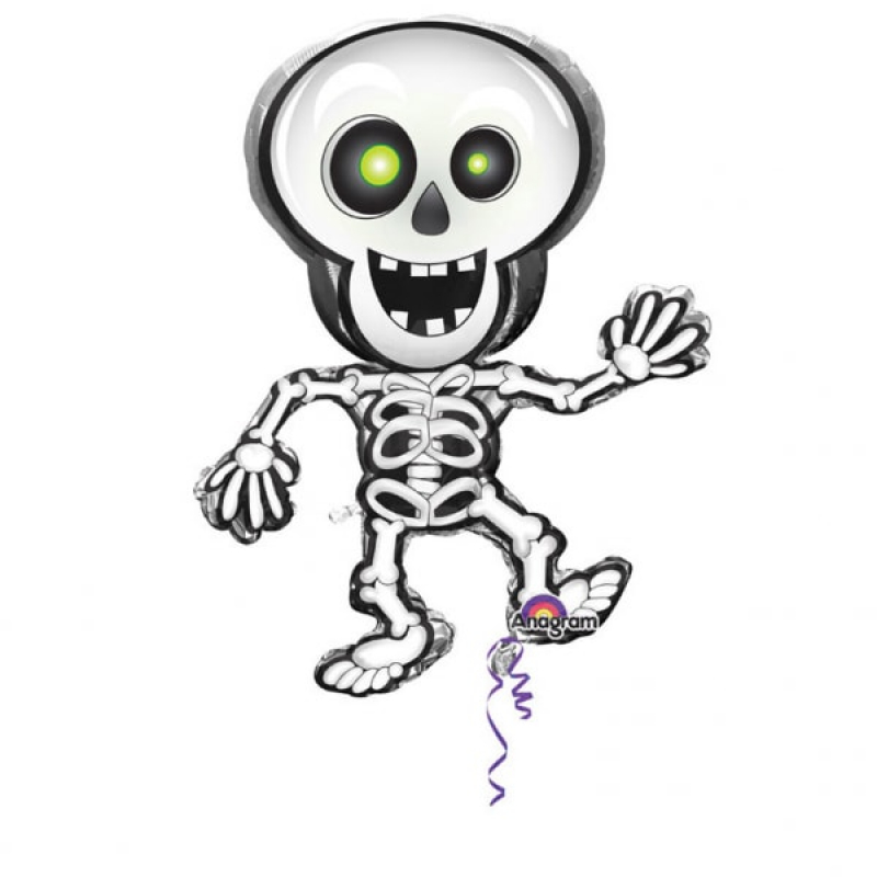 Folienballon Dancing Skeleton Skelett