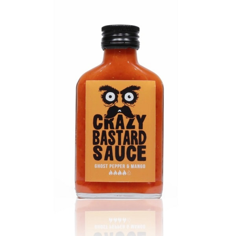 Crazy Bastard Sauce Ghost Pepper & Mango Soße