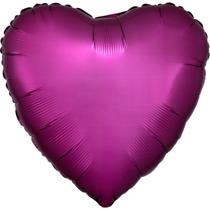 Folienballon Herz Satin pink