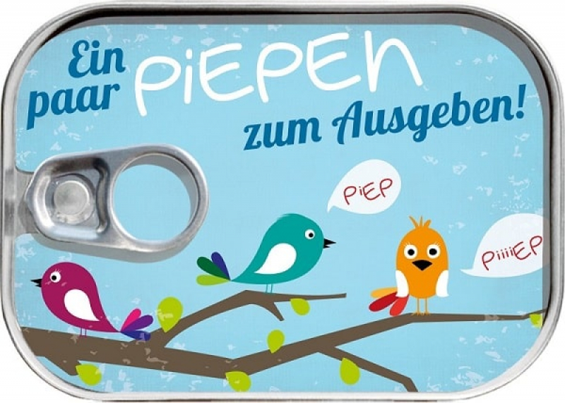 Dosenpost Piepen Geldgeschenkverpackung
