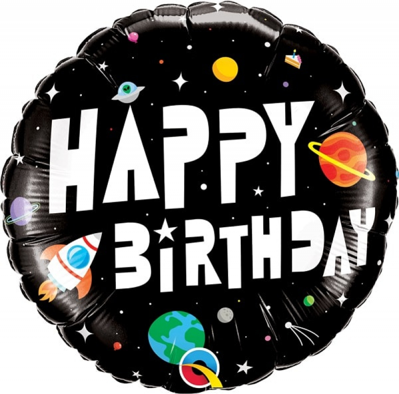 Folienballon -Happy Birthday Astronaut
