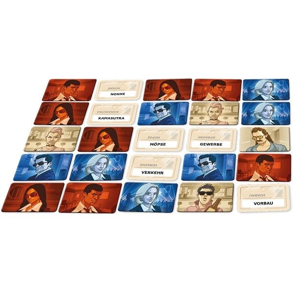 Codenames Undercover Spielmaterial