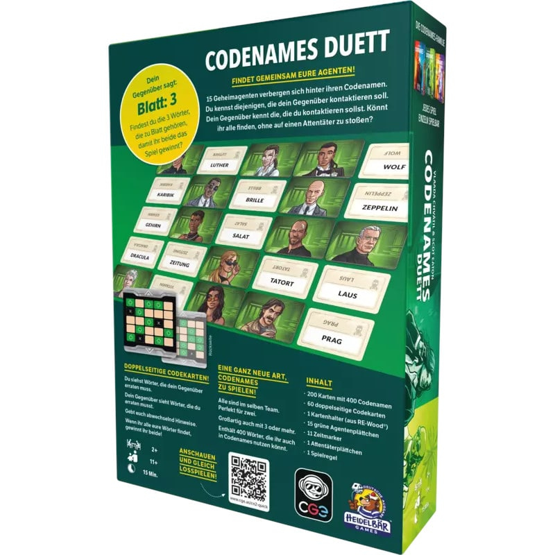 Codenames Duett Spiel