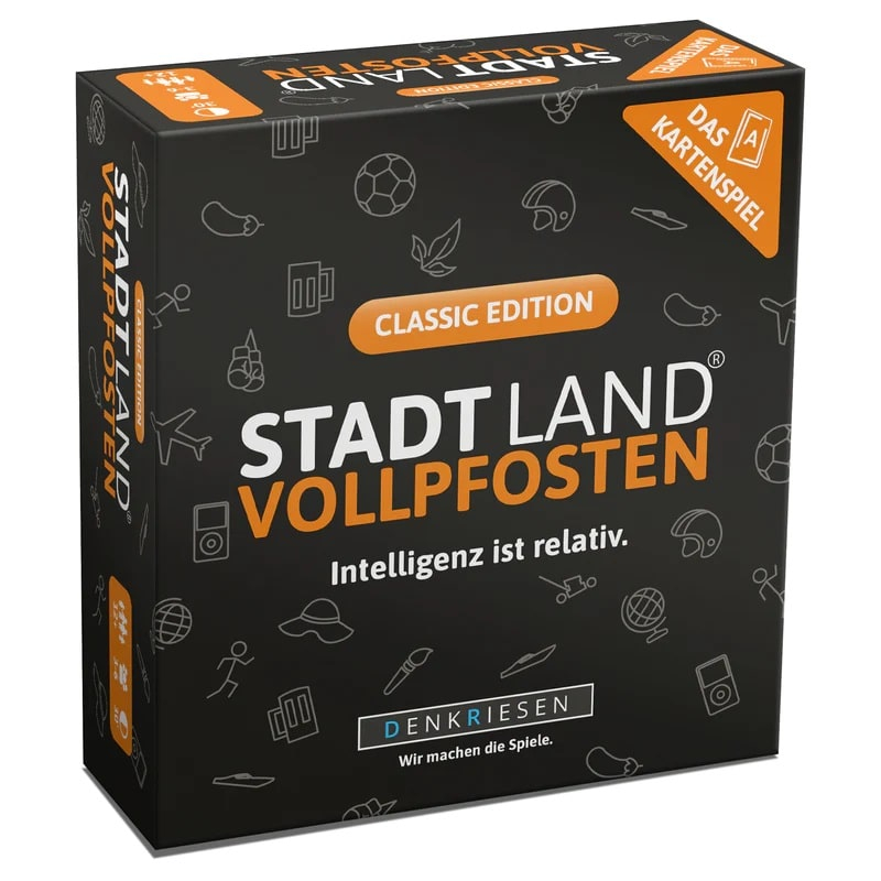 Stadt Land Vollpfosten - Classic Kartenspiel
