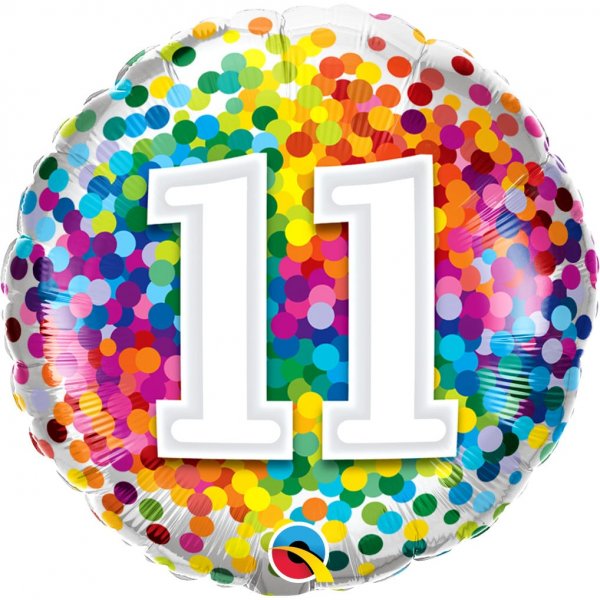 Folienballon Rainbow Confetti Birthday 11