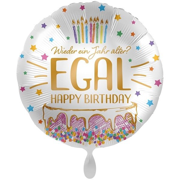 Folienballon Happy Birthday egal