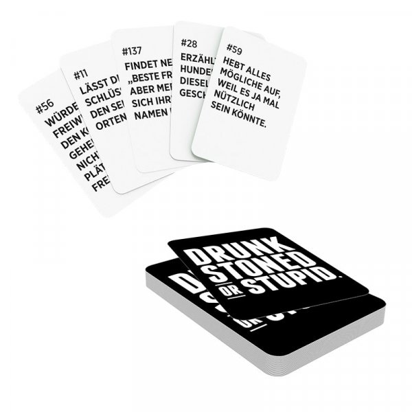 Drunk Stoned or Stupid - Partyspiel Karten