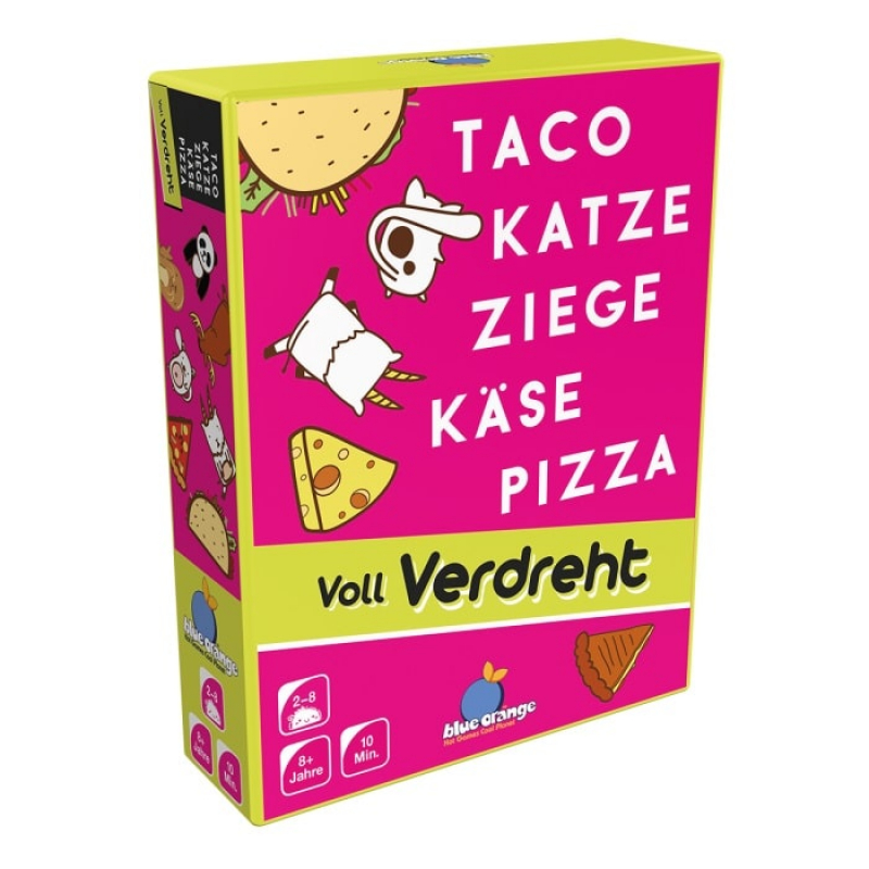 Taco Katze Ziege Käse Pizza - Voll verdreht - Kartenspiel