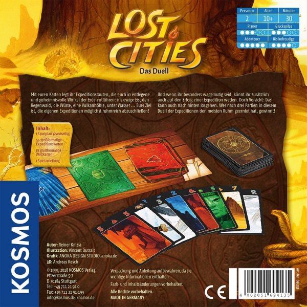 Lost Cities - Das Duell Gesellschaftsspiel