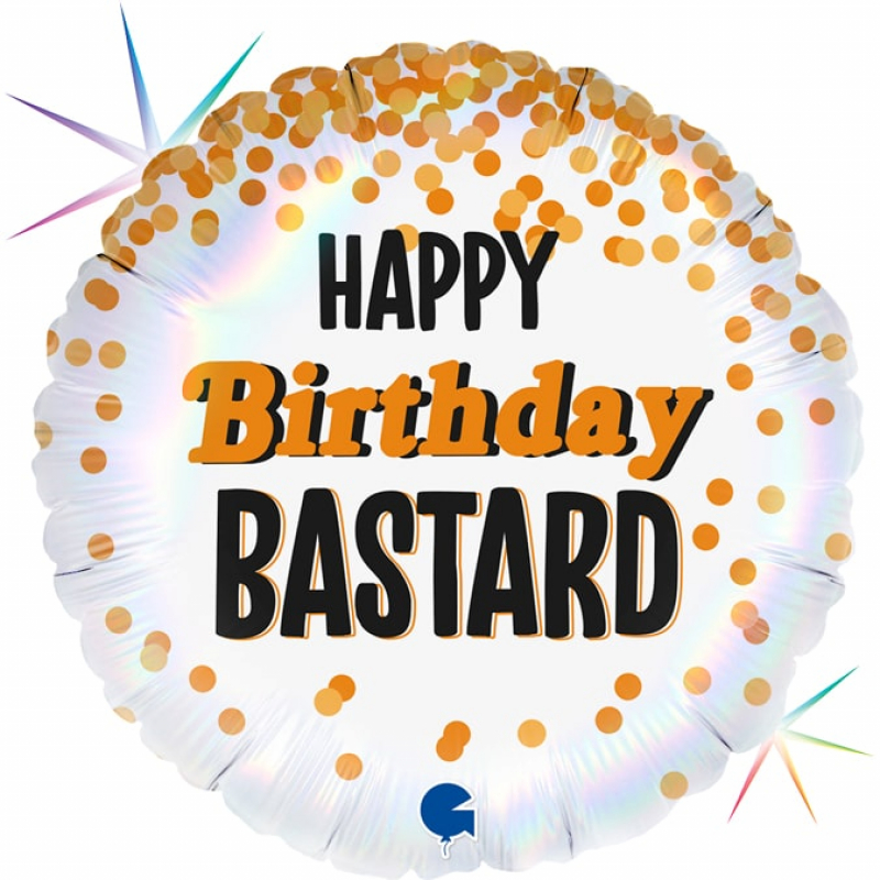 Folienballon - Happy Birthday Bastard