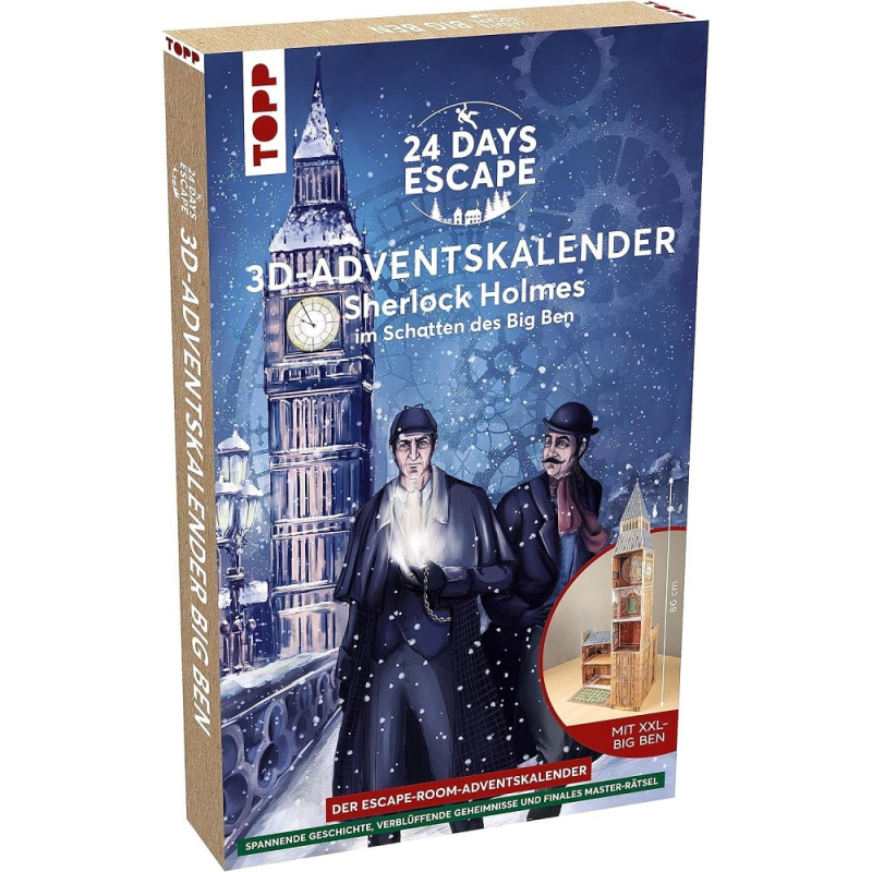 24 Days Escape Sherlock Holmes Big Ben 3D Adventskalender