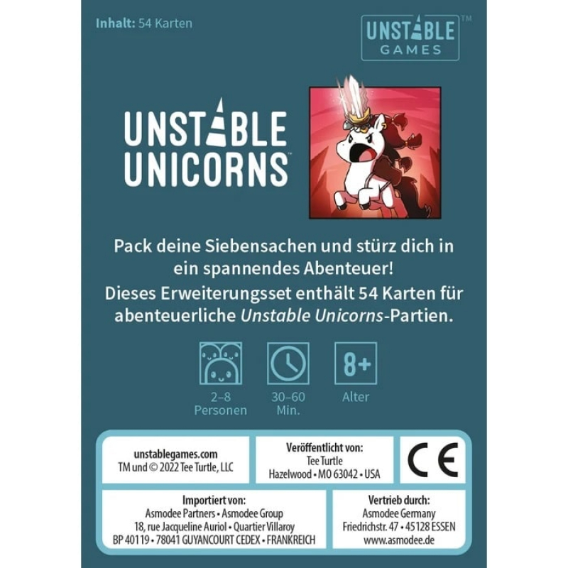 Unstable Unicorns - Abenteuer - Erweiterungsset