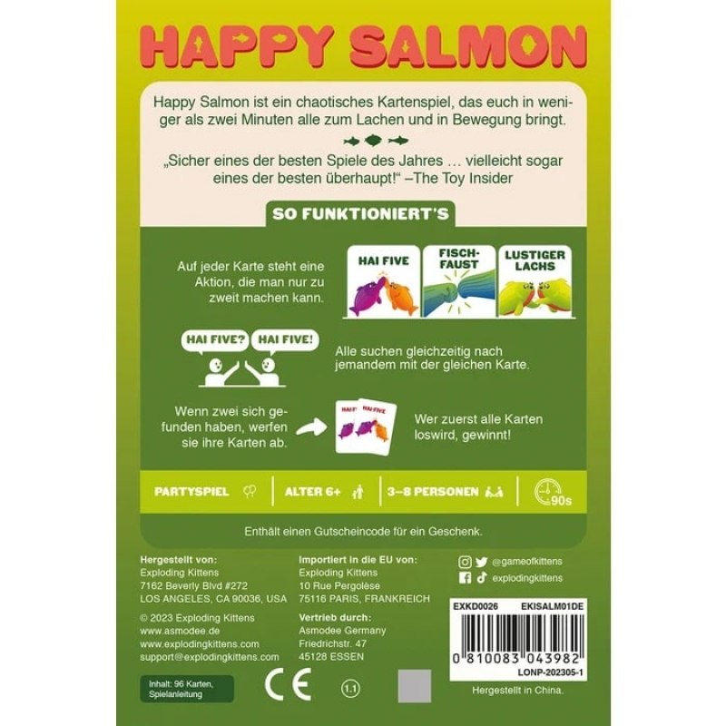 Happy Salmon - Kartenspiel