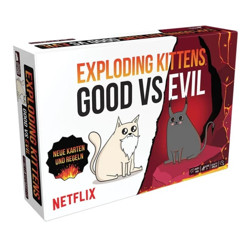 Exploding Kittens - Good vs. Evil - Kartenspiel