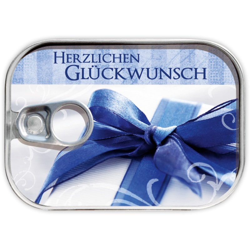 Dosenpost - Herzlichen Glückwunsch - Geldgeschenkverpackung