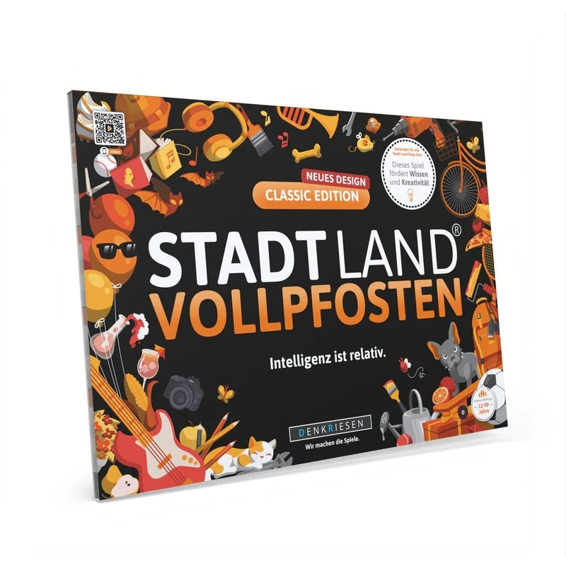 Stadt Land Vollpfosten - Classic Edition - Gesellschaftsspiel