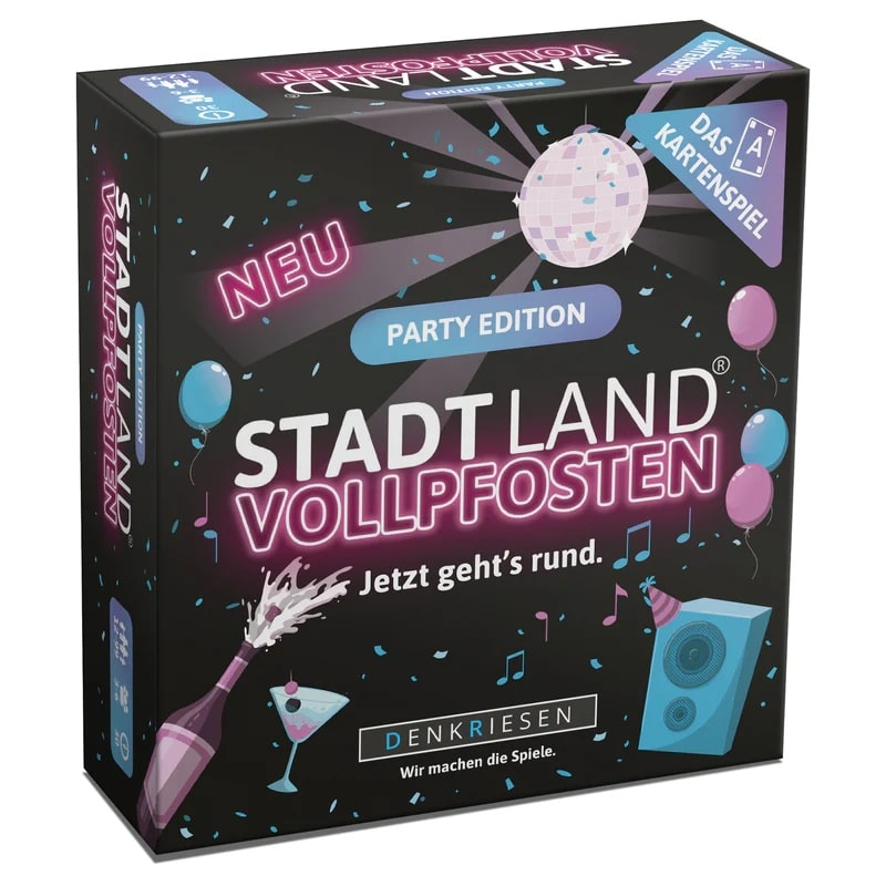 Stadt Land Vollpfosten - Party Edition - Kartenspiel