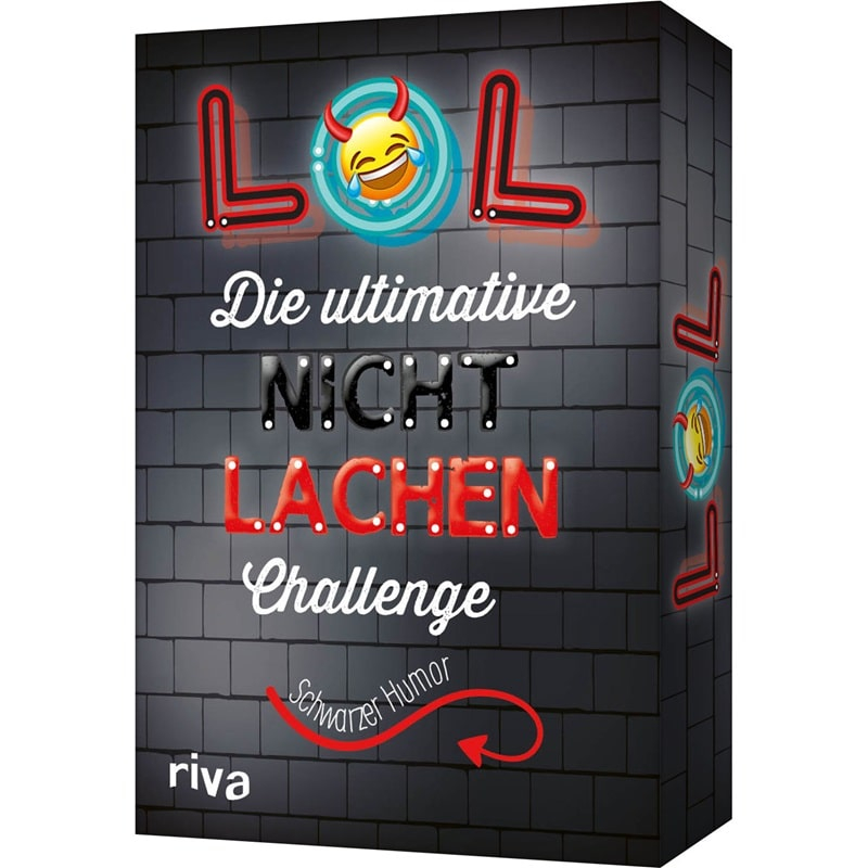 Lol - Die ultimative Nicht-lachen-Challenge - Schwarzer Humor - Kartenspiel