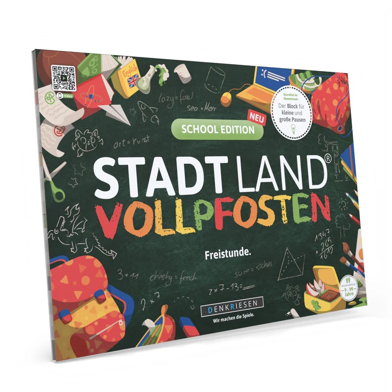 Stadt Land Vollpfosten - School Edition - Gesellschaftsspiel