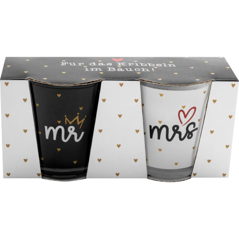 Gruss & Co. - Mr & Mrs - Schnapsglas-Set