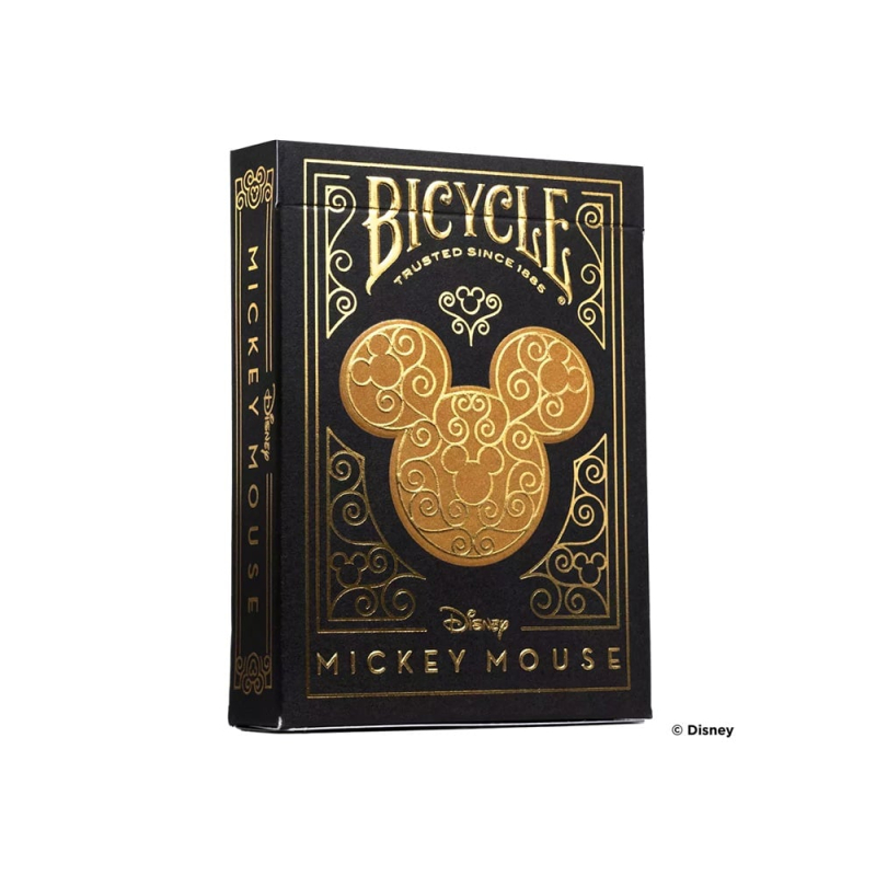 Bicycle - Disney Mickey Mouse Black and Gold - Pokerspielkarten
