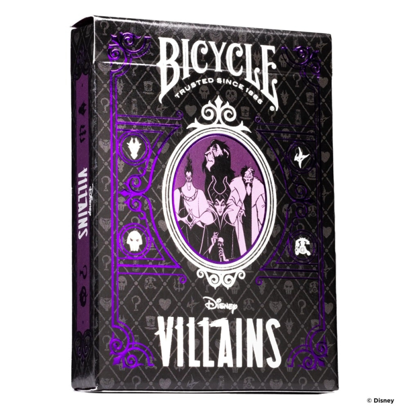 Bicycle - Disney Villains - Pokerspielkarten lila