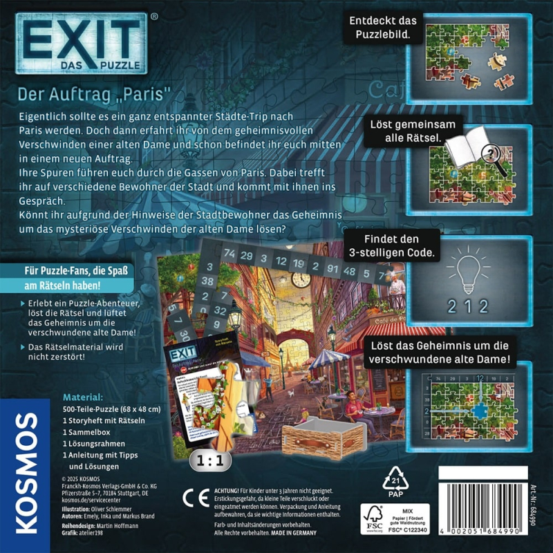 Exit - Das Puzzle - Der Auftrag "Paris"
