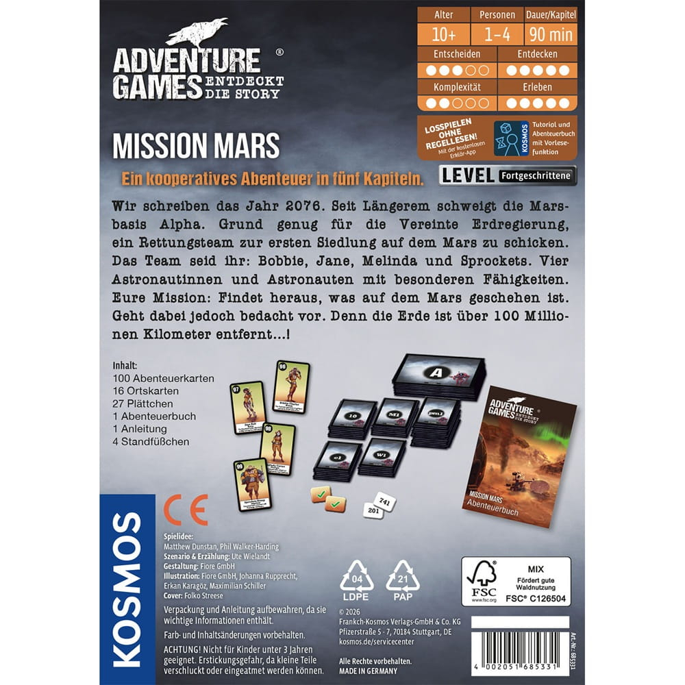 Adventure Games - Mission Mars