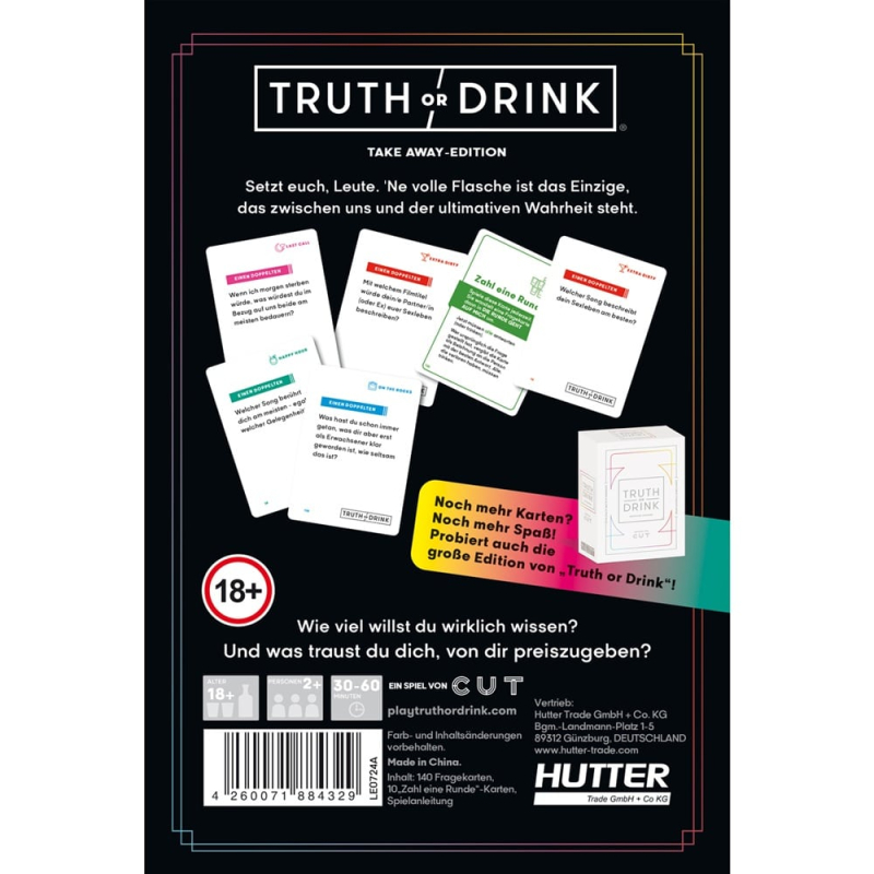 Truth or Drink - Take Away Spiel