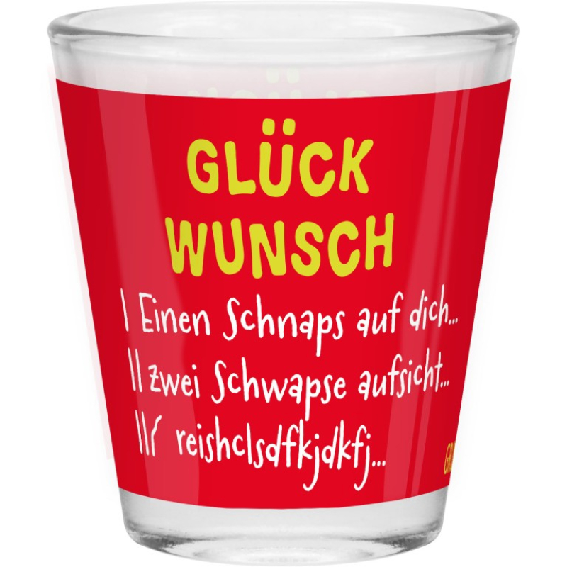 Gruss & Co Glückwunsch Schnapsglas