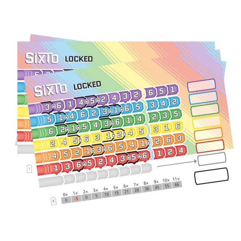 Sixto - Locked - Würfelspiel - Zusatzblock