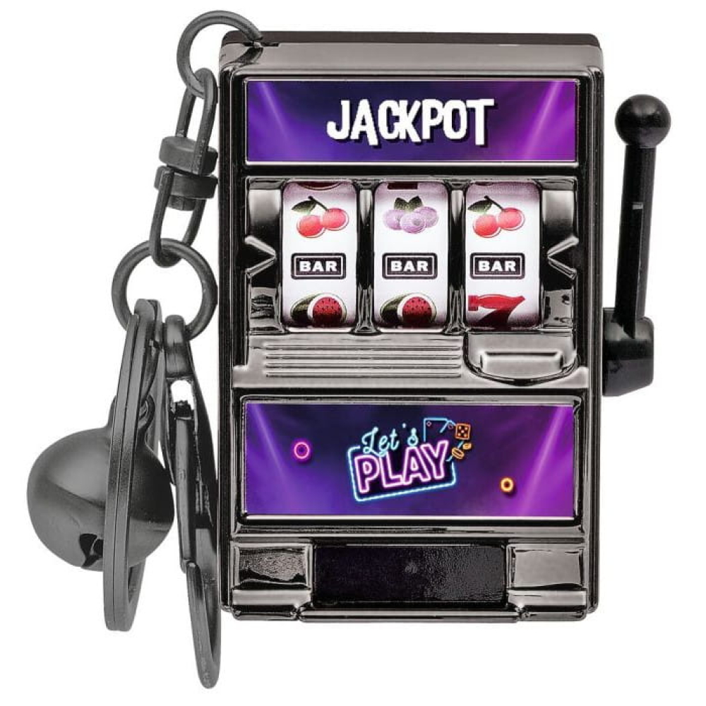 Let's Play - Jackpot - Schlüsselanhänger grau