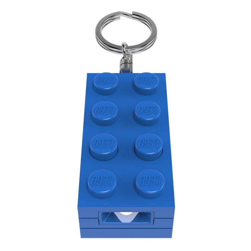 Lego - Stein blau - Schlüsselanhänger mit Lampe