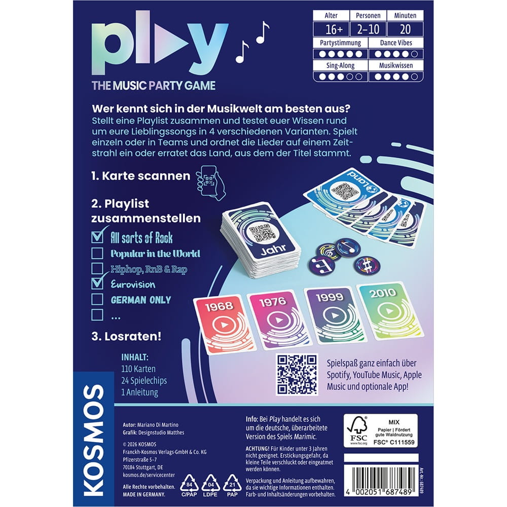 Play - The Music Party Game - Spiel