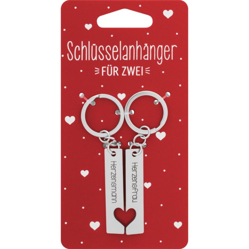 Gruss & Co. - Herzensmann & Herzensfrau Schlüsselanhänger-Set